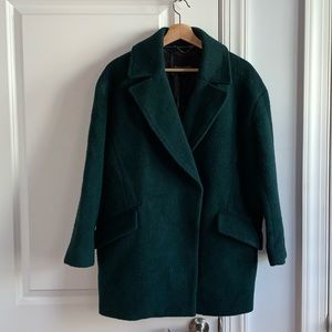 Intact Banana Republic Oversized Green Peacoat